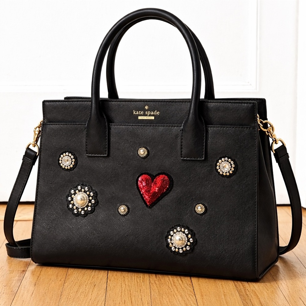 Kate Spade x Rodan + Fields Cameron Appliqué Saffiano Satchel LIMITED EDITION